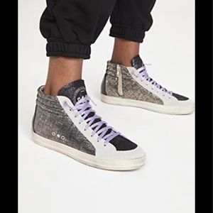 P448 Metallic Hightop Sneaker